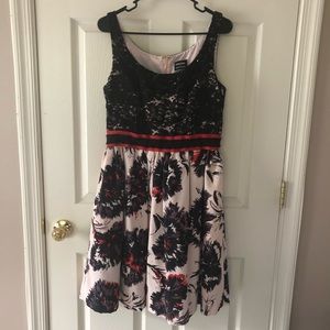Anthropologie Peter Som Brushstroke Blossoms Dress
